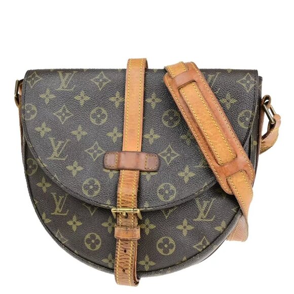 LOUIS VUITTONI Chantilly GM Shoulder Bag Monogram Leather Brown M51232 65EC209 - Picture 1 of 16